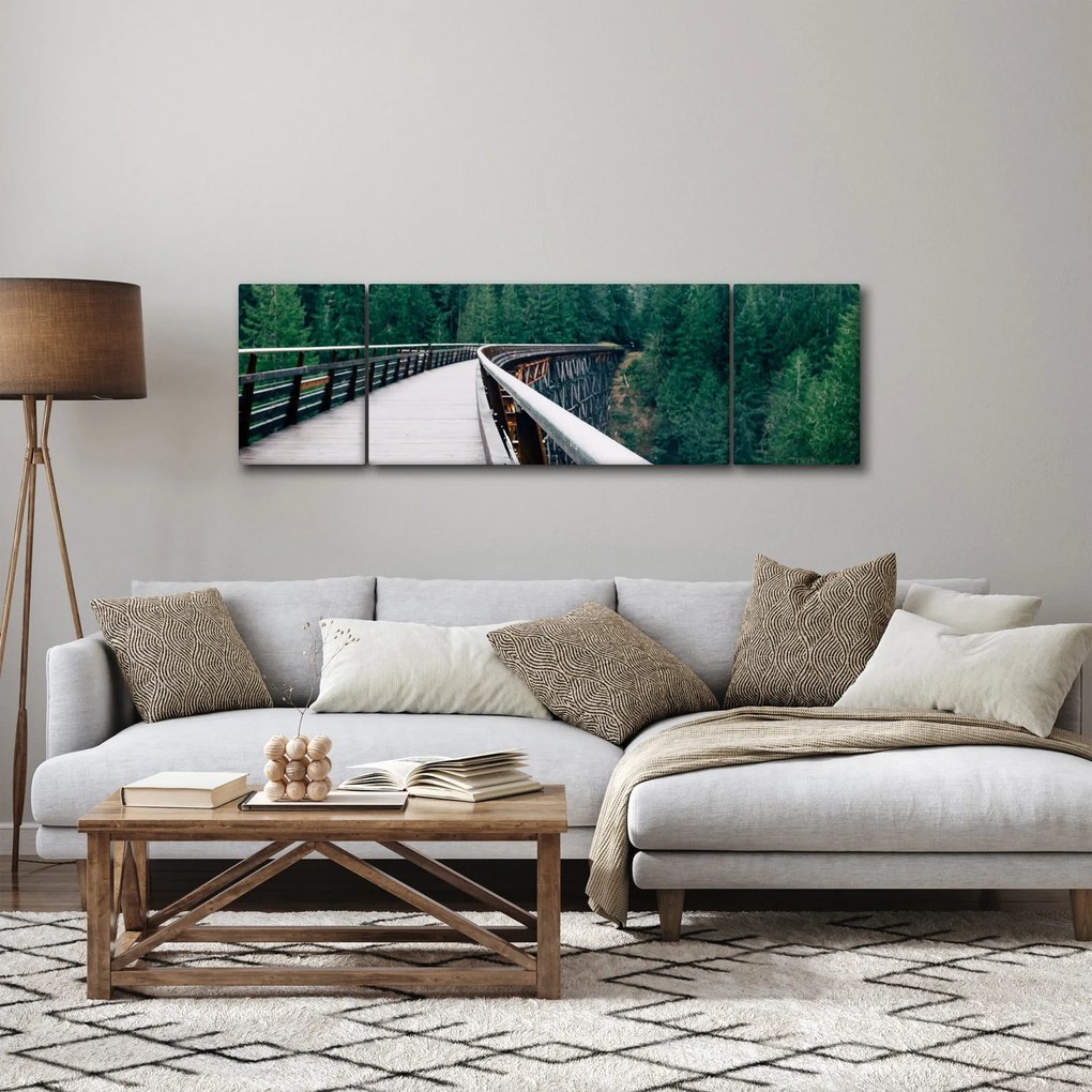 Obraz - Most do wierzchołków drzew (170x50 cm)