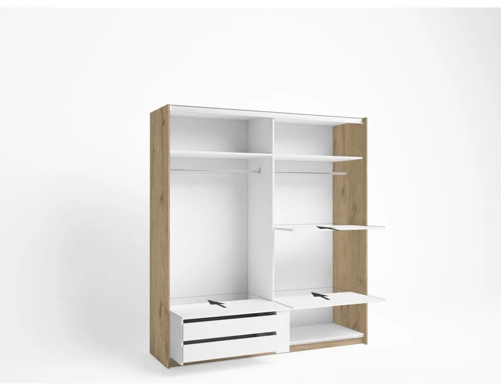 Biała niska komoda 88x35 cm Brisa – Marckeric