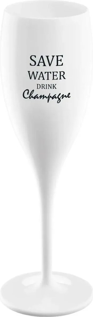 Koziol Kieliszek z napisem Save water drink champagne