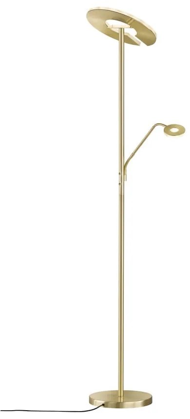 Lampa stojąca LED ze ściemniaczem w kolorze złota (wysokość 180 cm) Dent – Fischer &amp; Honsel