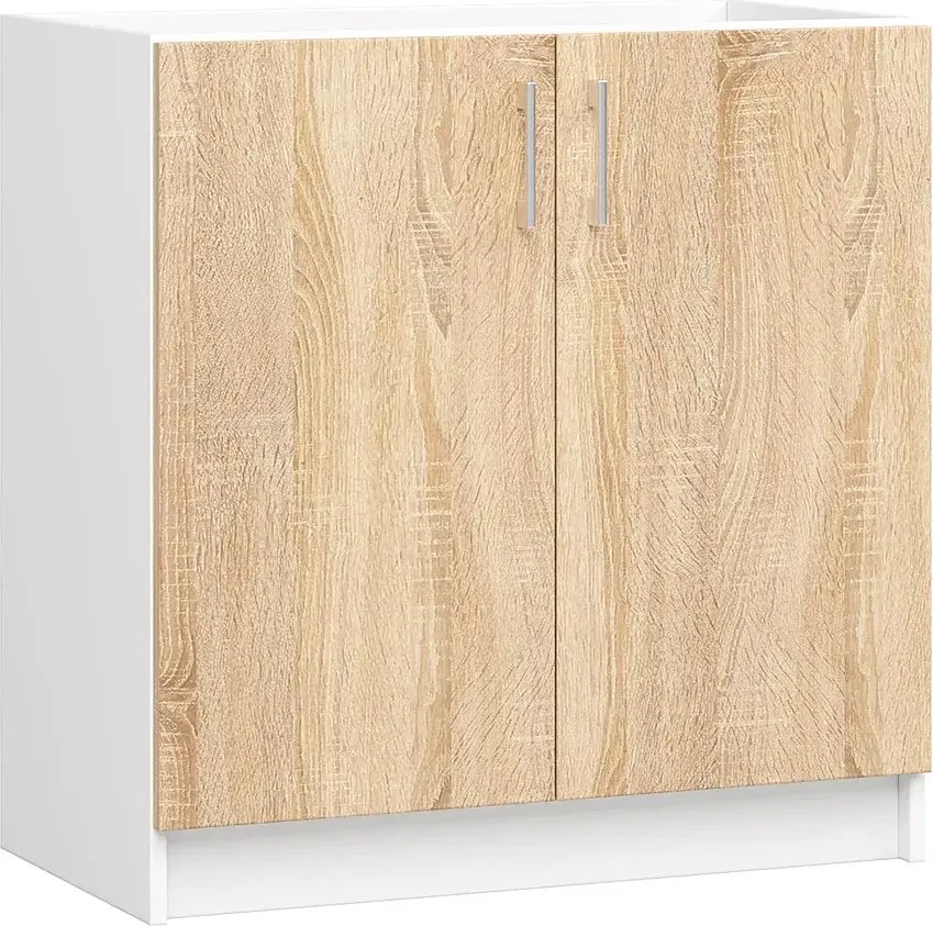 Dolna Szafka Pod Zlewozmywak 80 Cm Dąb Sonoma D7-N32