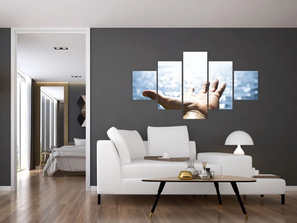 Obraz otwartej dłoni (125x70 cm)