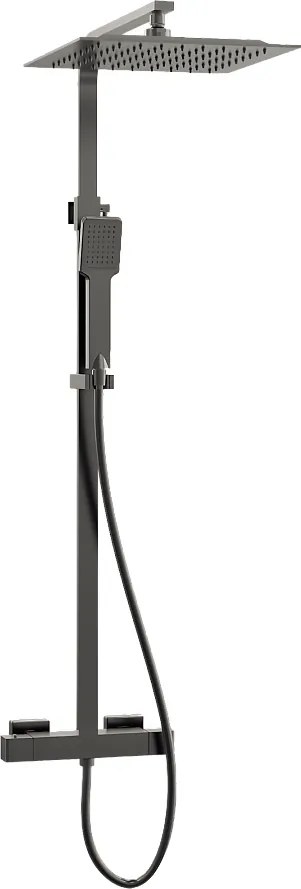 Quartos 300 kolumna prysznicowa termostatyczna szarym metalicznym - Essebagno