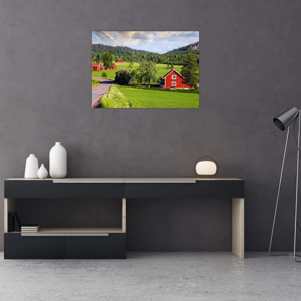 Obraz wsi (70x50 cm)