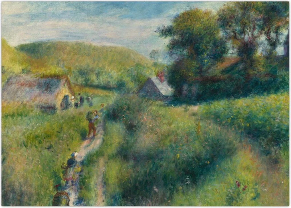 Obraz na szkle - Auguste Renoir, The Mussel Harvest, reprodukcje (70x50 cm)