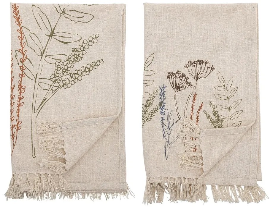 Bawełniane ścierki zestaw 2 szt. 45x70 cm Bea – Bloomingville