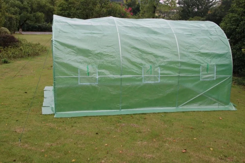 Szklarnia foliowa ogrodowa 2,5x4 m z oknami i moskitierą G387