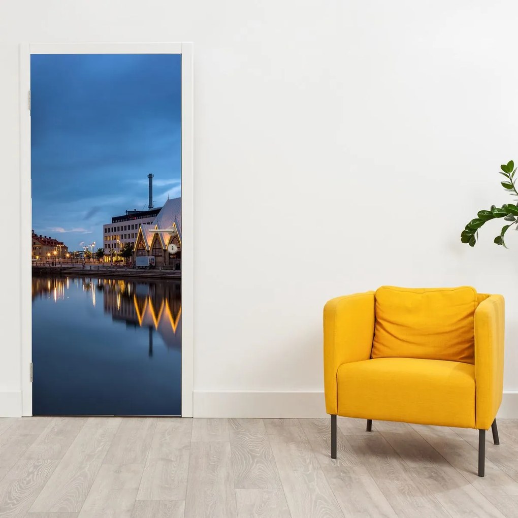Fototapeta na drzwi - Kanał wodny - Göteborg (95x205cm)