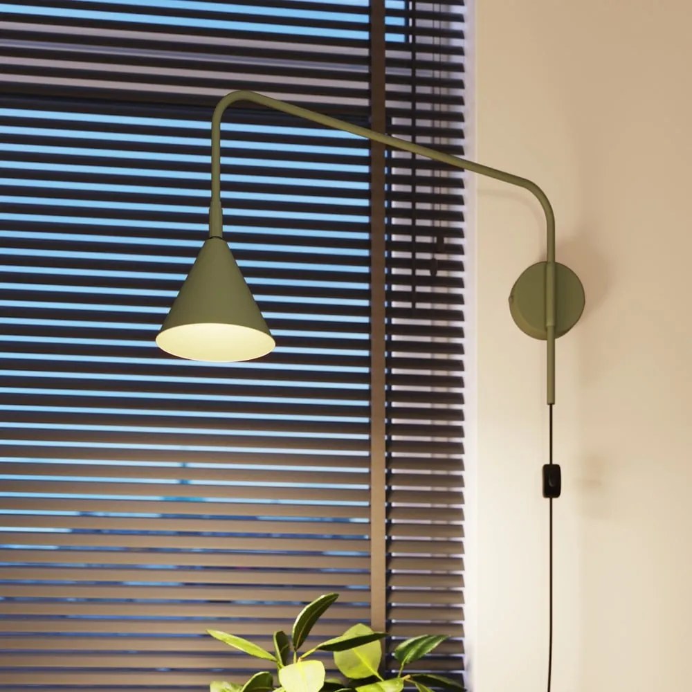 Zielony kinkiet do kontaktu Zylo – Nice Lamps