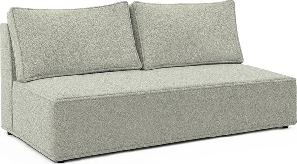 Sofa z Funkcją Spania MAVIA Szara Boucle Nowoczesna