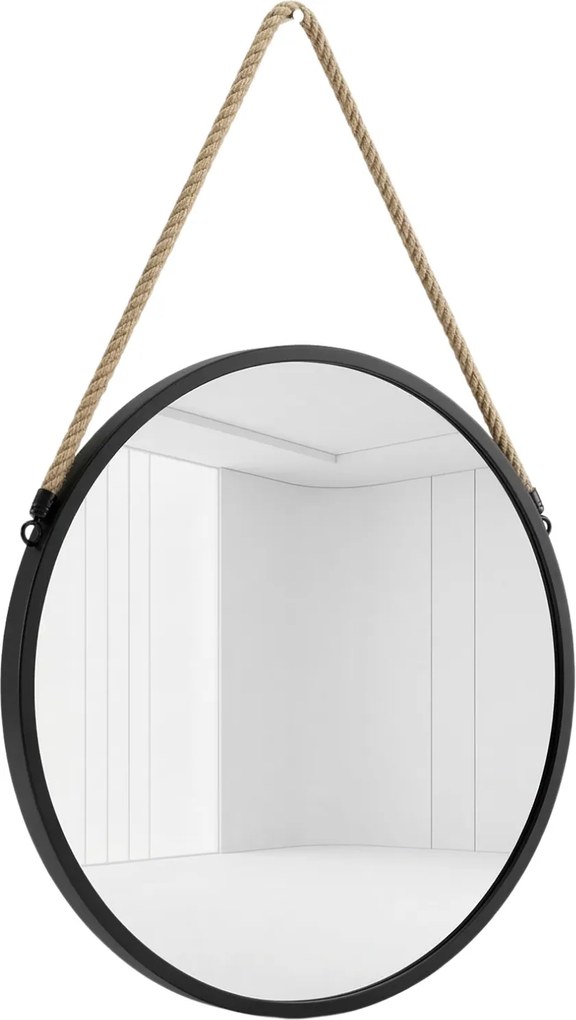 Lustro okrągłe na jutowym sznurku GEMA, Ø 37 cm