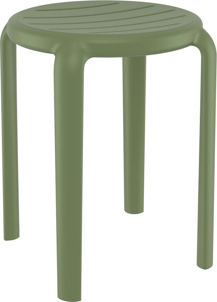 Plastikowy taboret do domu i kawiarni Tom Bar 45
