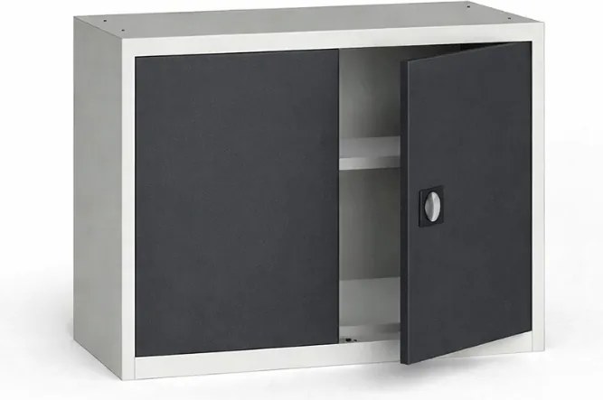 Szafa metalowa, 800 x 1200 x 400 mm, 1 półka, szara/ciemnoszara