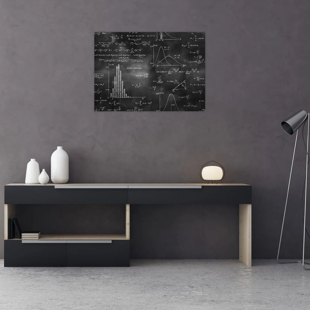 Obraz na szkle - Miłość do liczb (70x50 cm)