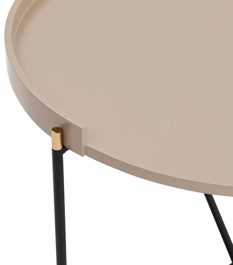 Stolik do odkładania Mandy Beige, 2 szt.
