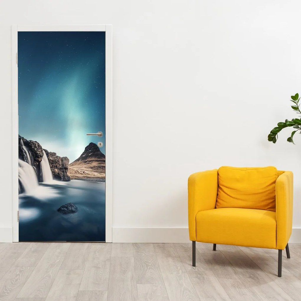 Fototapeta na drzwi - Wodospady (95x205cm)
