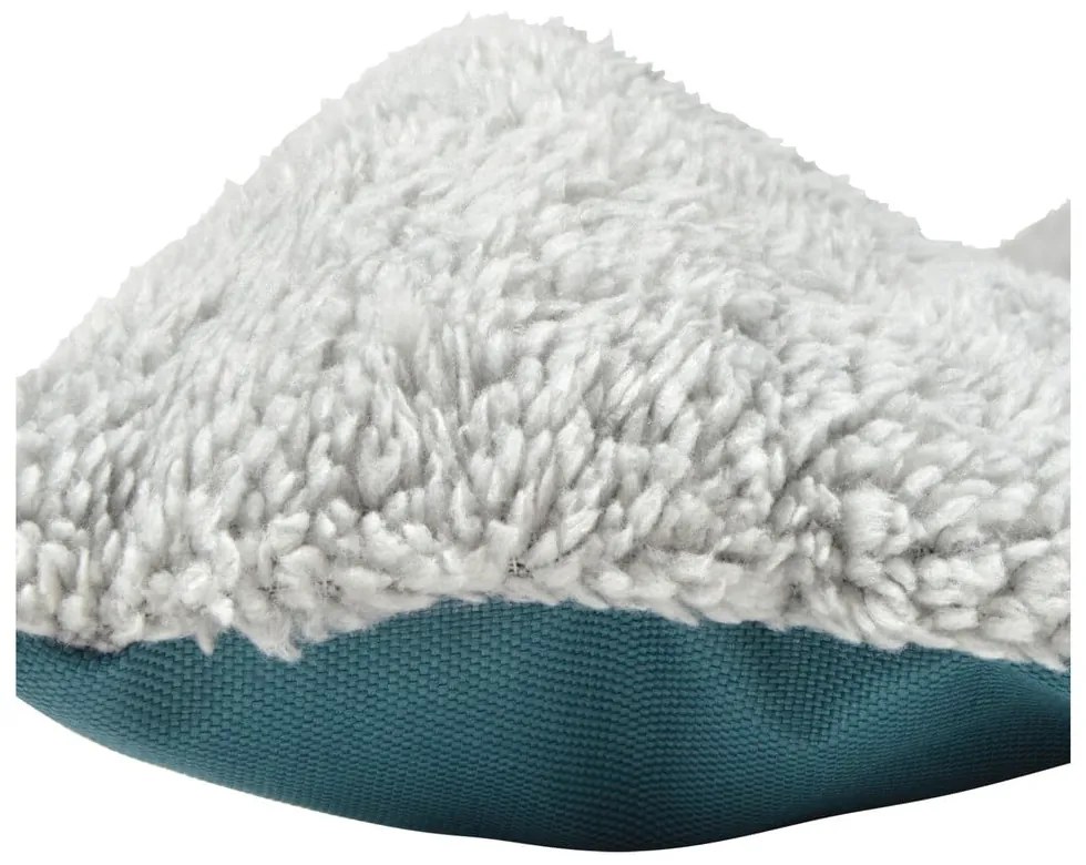 Niebieskie legowisko podróżne dla psów z materiału sherpa 80x50 cm Essentiel – Love Story