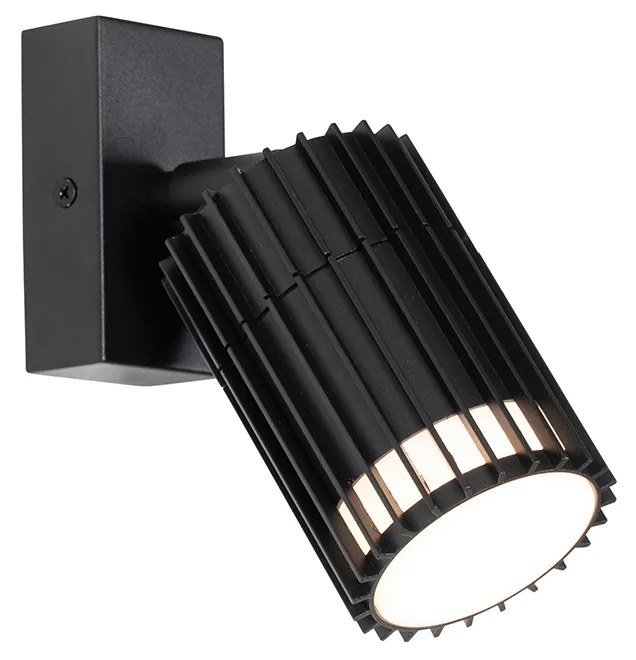 Designerski zewnętrzny reflektor sufitowy czarny IP44 - Boris