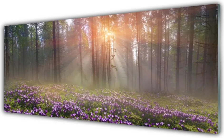 Panel nad blat kuchenny Leśny Ogród W Rozkwicie