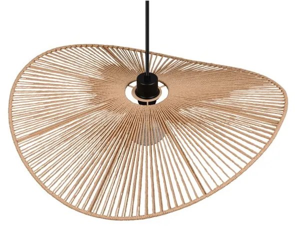 Lampa wisząca w kolorze matowej czerni ø 58 cm Laurine – Reality