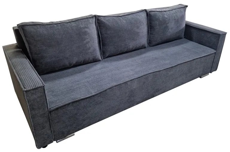 Ponadczasowa sofa z rozkładaną funkcja spania i pojemnikiem na pościel, Ella, szeroka gama kolorystyczna