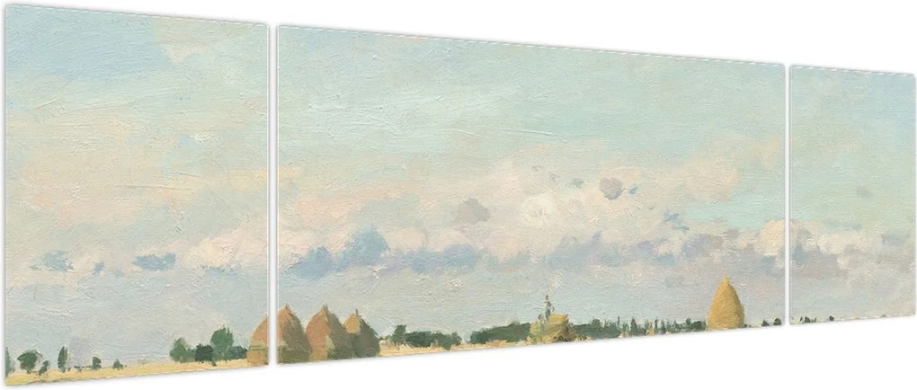 Obraz - Camille Pissarro, Landscape, Ile de France, reprodukcje (170x50 cm)