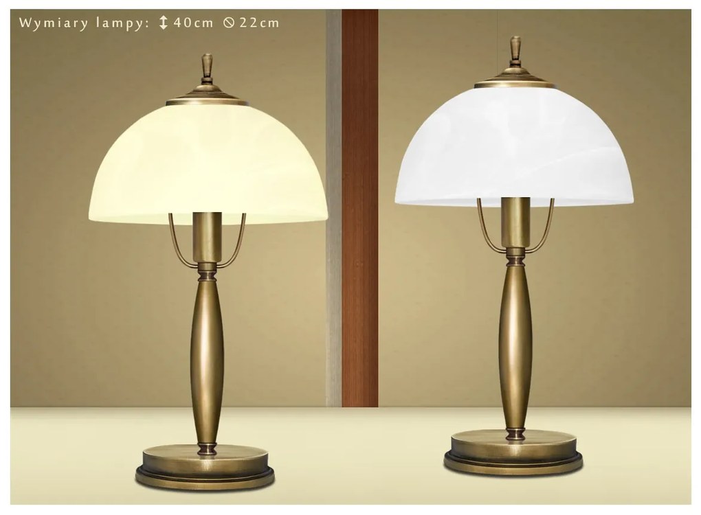 Mosiężna lampa stołowa C-B1G