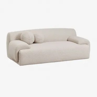 Sofa 2-osobowa Shirina Z Tkaniny Bouclé Bouclé Beige - Sklum