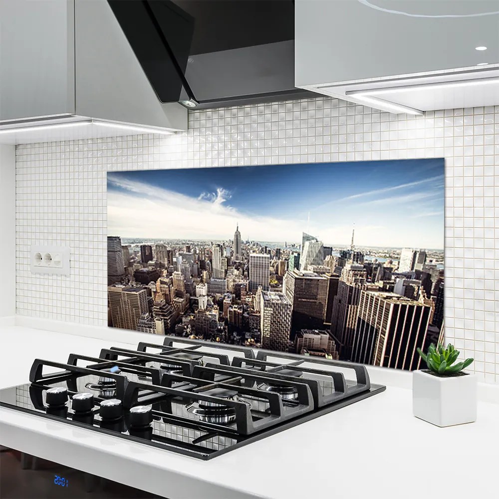 Panel Szklany Panorama Miejskich Drapaczy Chmur