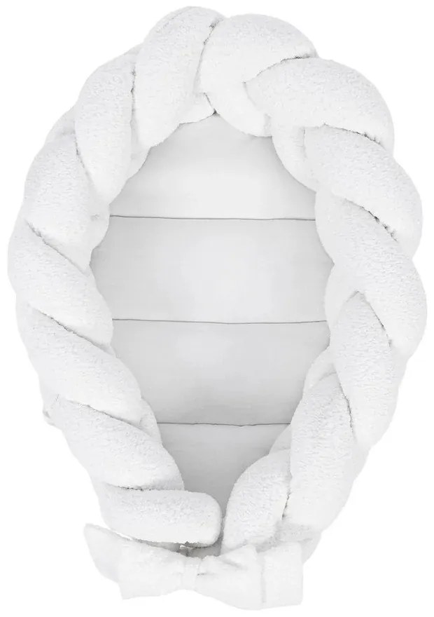 Biały kokon dla niemowląt 47x70 cm – Meowbaby