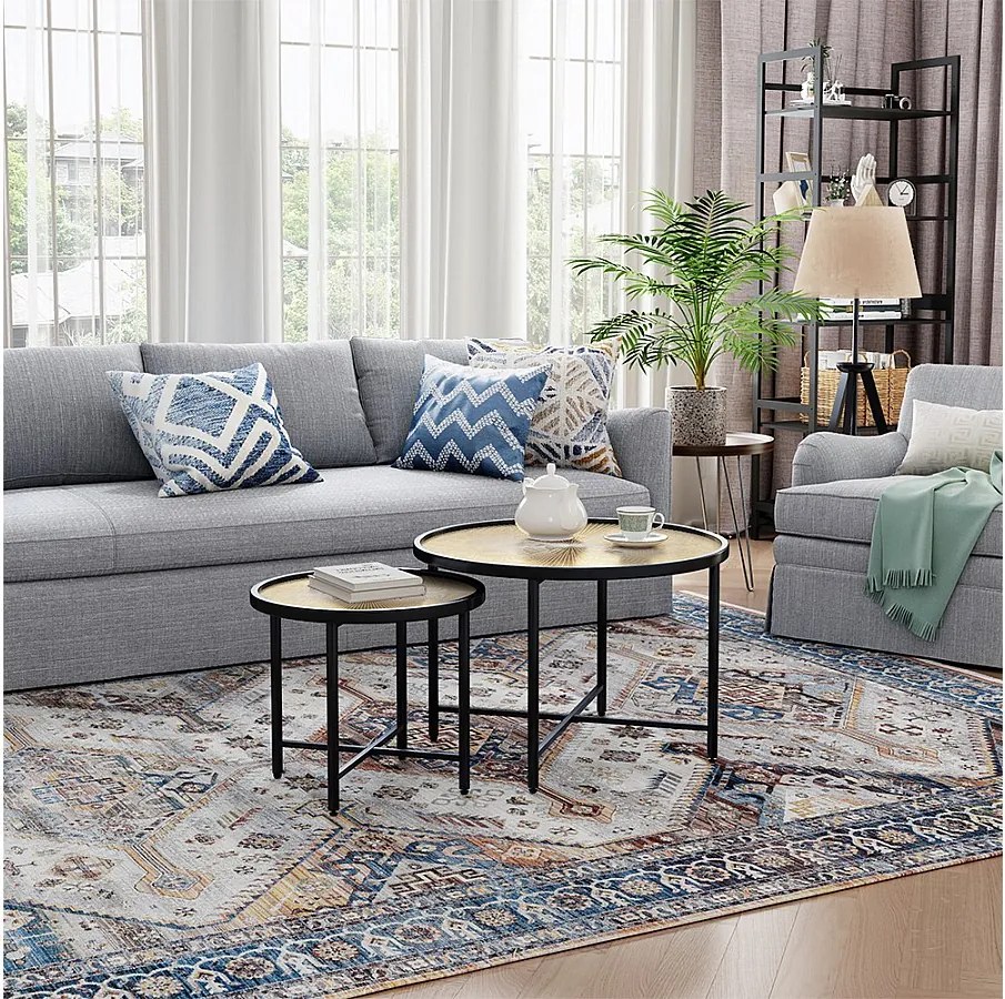 Zestaw stolików kawowych drewno 62x62x44.5 winnipeg