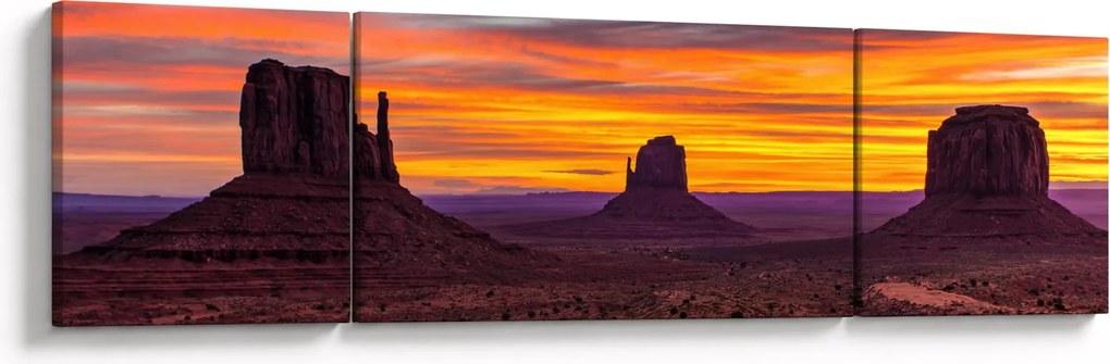 Obraz - Monument Valley v Arizonie (170x50 cm)