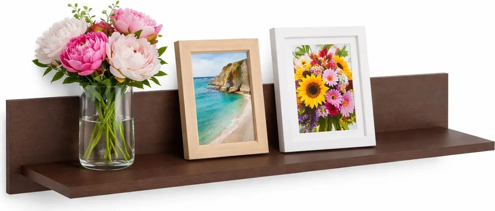 Minimalistyczna półka ścienna w kolorze wenge Z5-N79