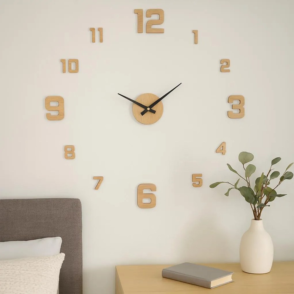 Zegar ścienny 3D TETI do przyklejania