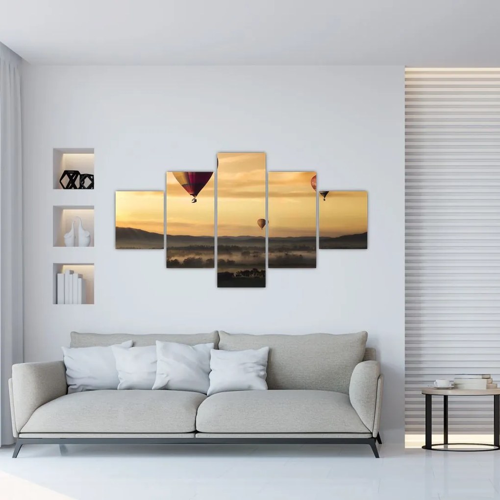 Obraz - latające balony (125x70 cm)
