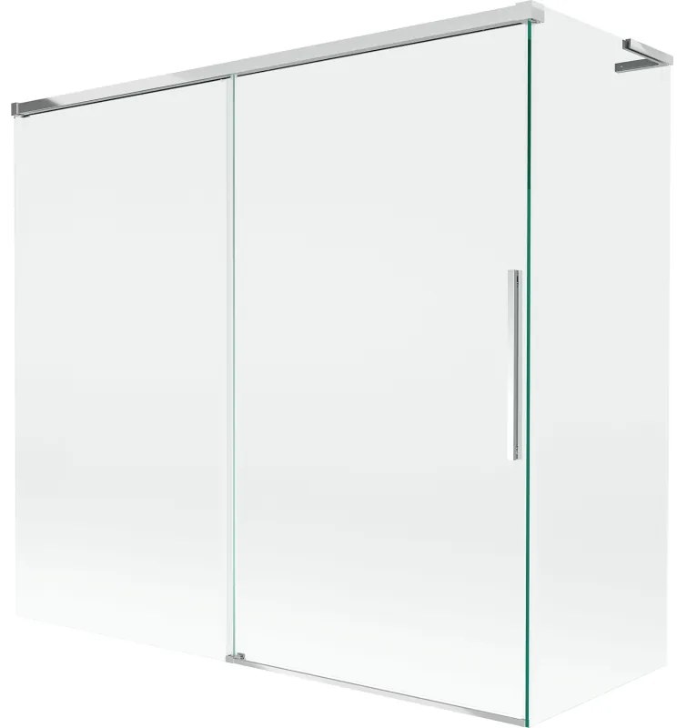 Mexen Rox L parawan nawannowy 2-skrzydłowy rozsuwany 170 + 75 x 150 cm, transparent, chrom - 8C9L-170-075-01-00
