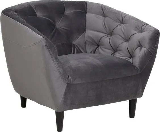 Pikowany fotel w stylu glamour Ria Vic