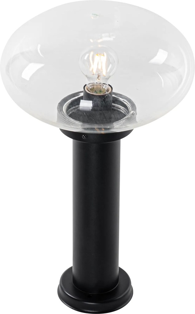 Nowoczesny klosz ogrodowy czarny 50 cm - Elly