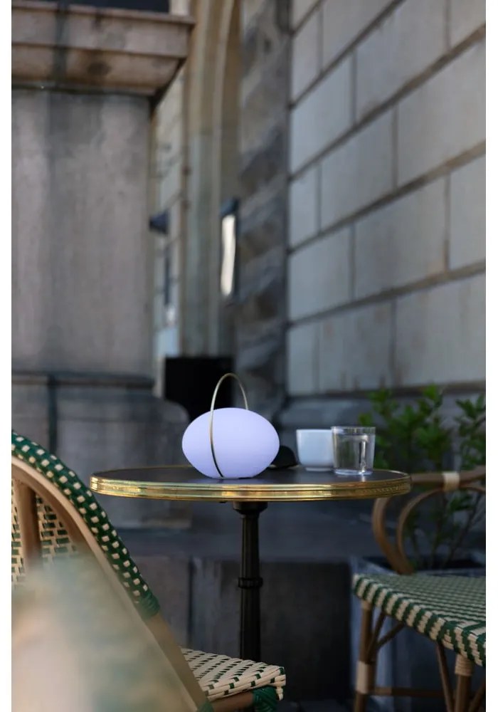 Biała lampa stołowa LED ze ściemniaczem (wysokość 19 cm) Orbit – UMAGE