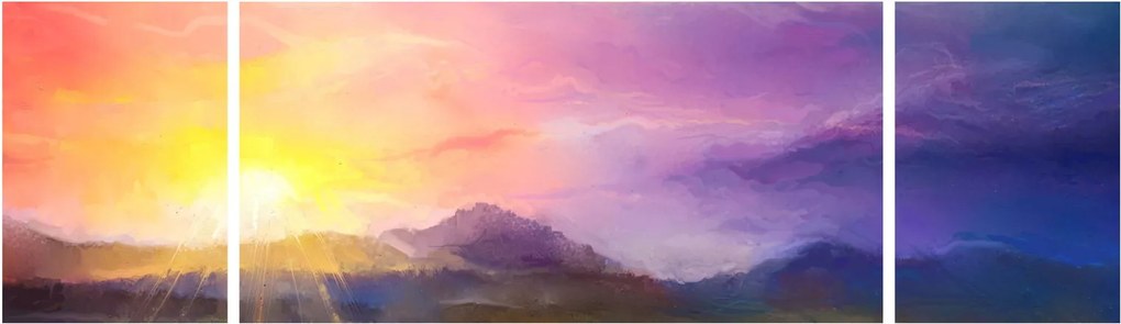 Obraz - O świcie (170x50 cm)