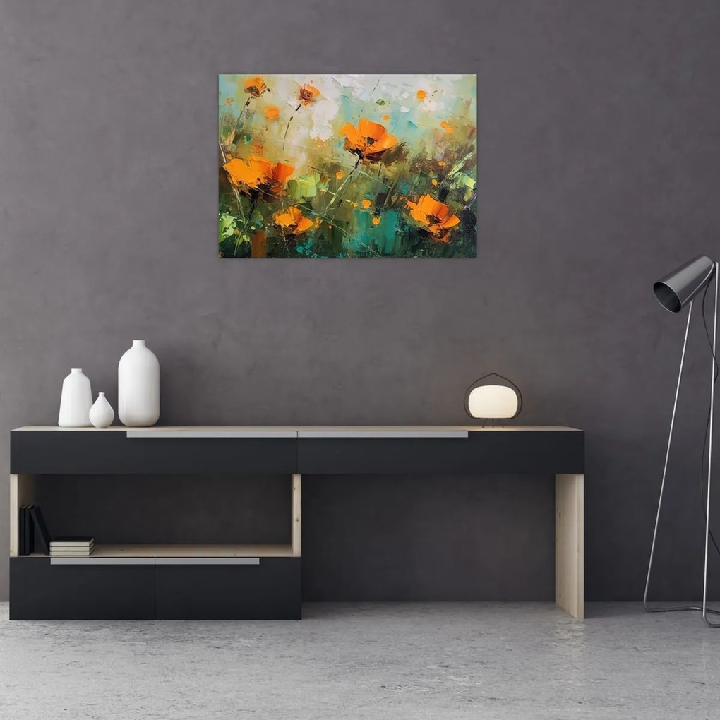 Obraz - Kwiaty (70x50 cm)