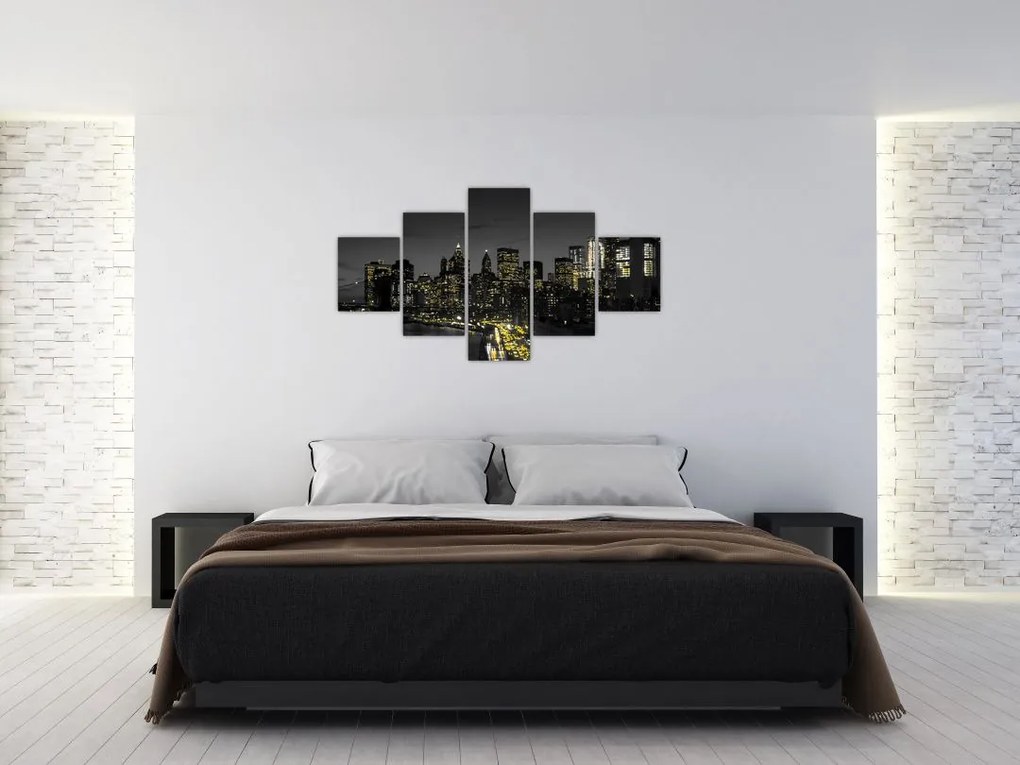 Obraz nocnej metropolii (125x70 cm)