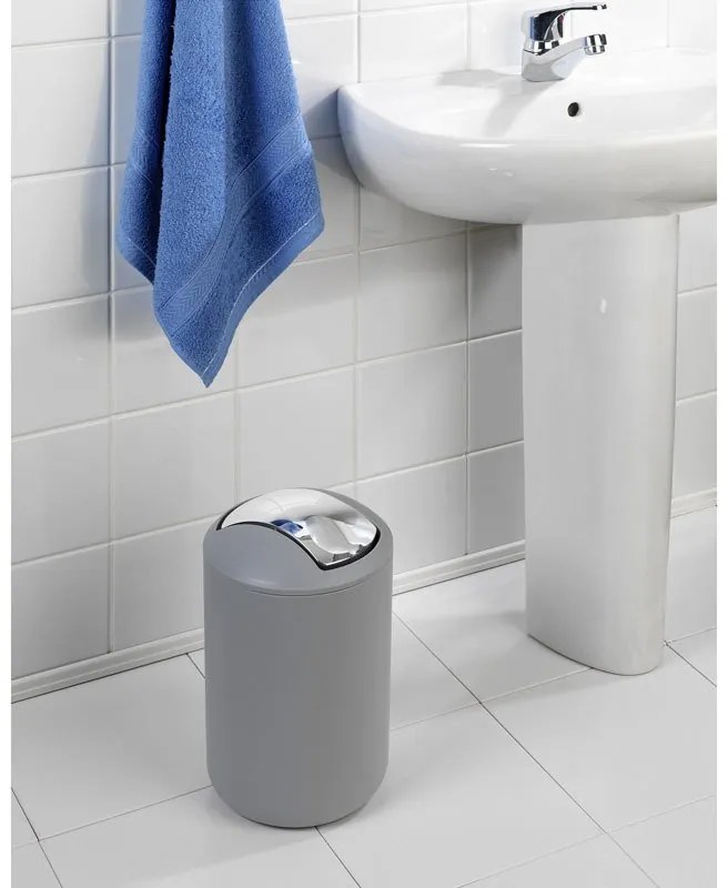 Kosz na śmieci BRASIL GREY, 6,5 l, WENKO