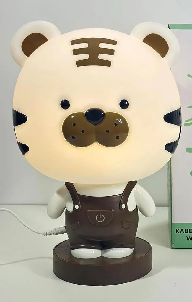 Brązowa Lampka Nocna Led Dziecięca H8-N39