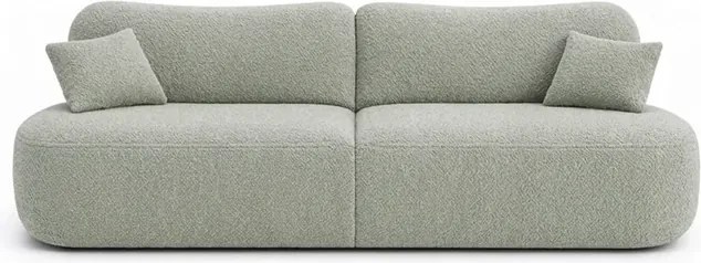 Sofa AVERIO Rozkładana Dwuosobowa Szara Boucle Nowoczesna