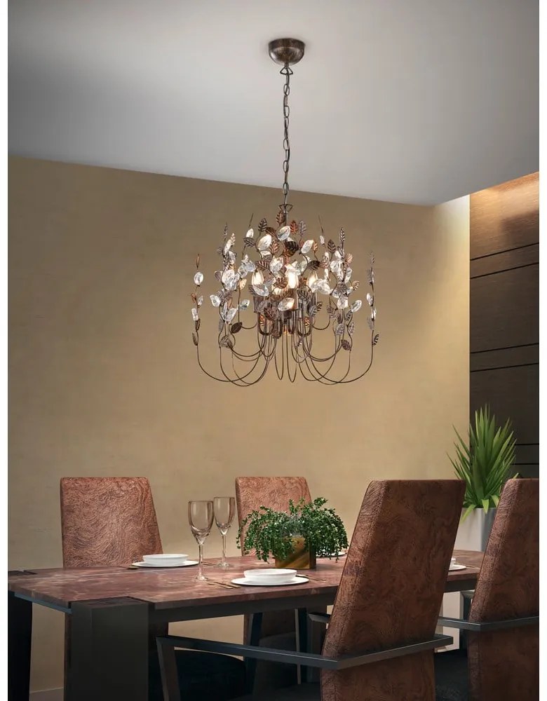 Lampa wisząca w kolorze brązu ø 52 cm Napoli – Trio