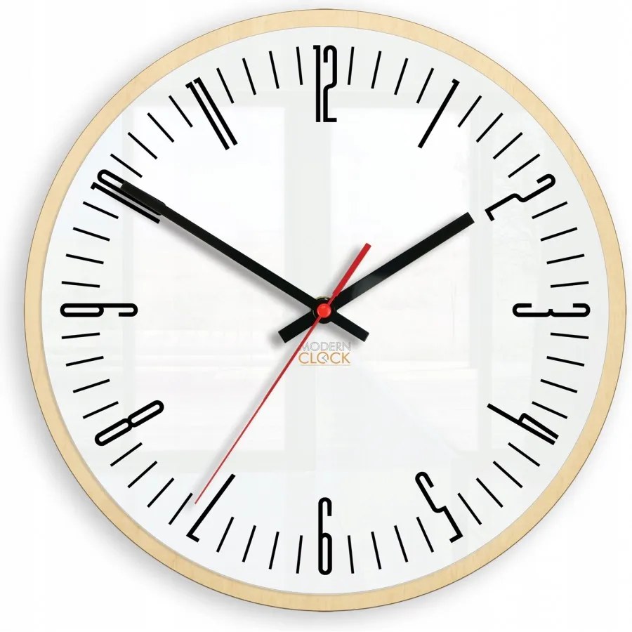 Zegar na ścianę nowoczesny efektowny okrągły cichy do kuchni salonu pokoju