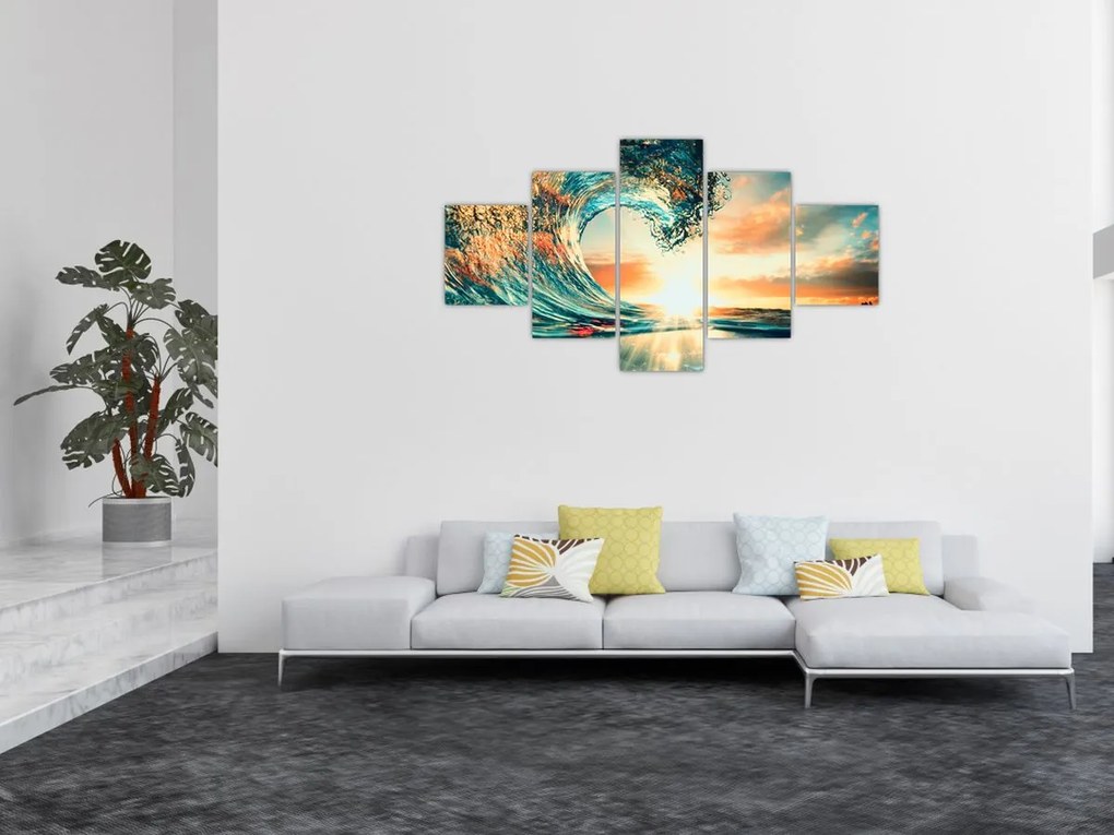 Obraz - Fala (125x70 cm)