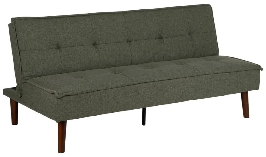 Zielona rozkładana sofa z tkaniny szenilowej 181 cm – Ixia