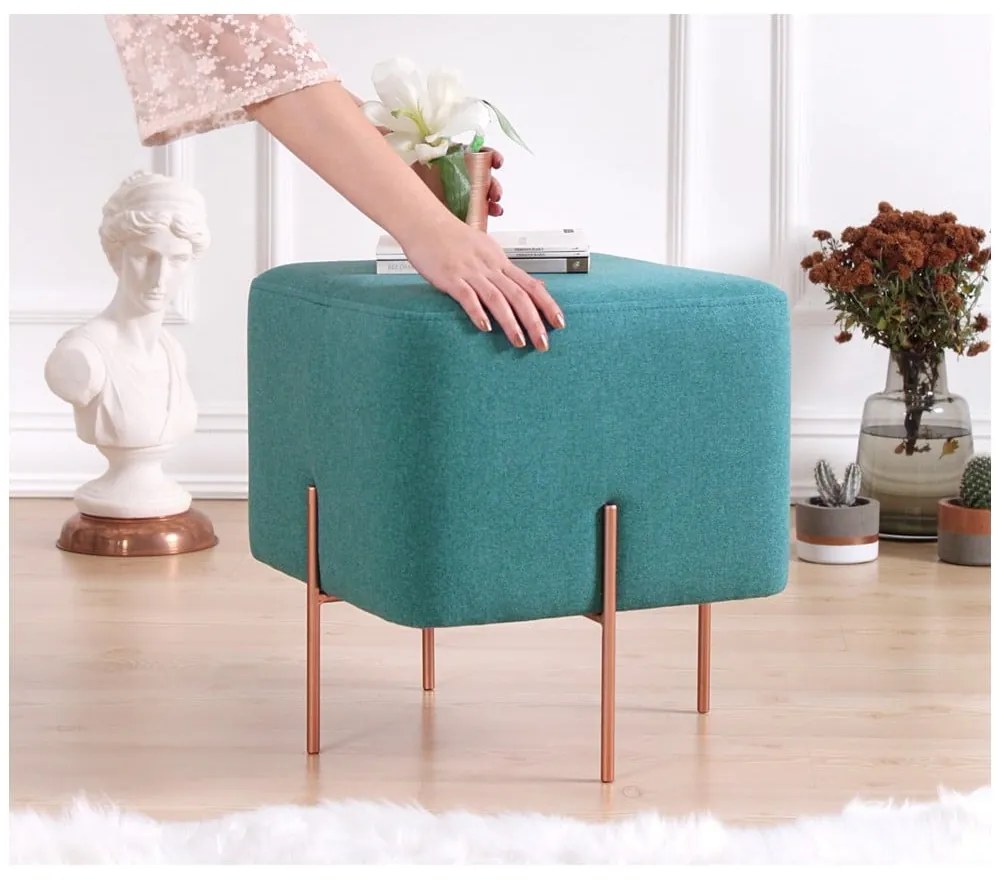 Niebieski puf Copper – Artie